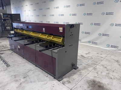 Used 2025 GMC MACHINERY 10X0 GAUGE HEAVY DUTY HYDRAULIC SHEAR (HS-1010E) Power Squaring Shears (Gauge) Illinois US | Revelation Machinery #1413980