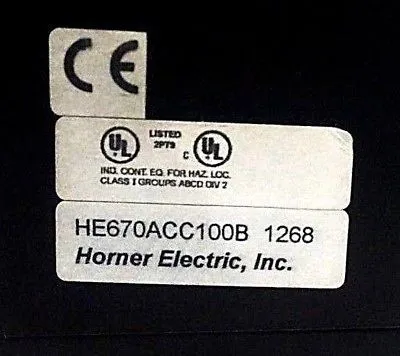 USED HORNER ELECTRIC HE670ACC100B INPUT SIMULATOR HE670ACC100 HE670ACC100B