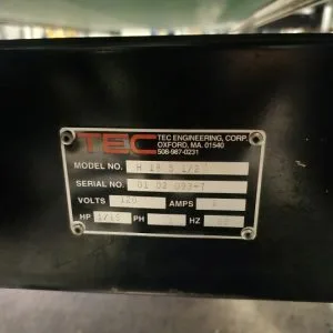 Used TEC H 18 5 1/2 Conveyors Massachusetts US | Hunter Plastics #1371390
