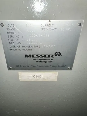 Used 2005 MESSER METAL MASTER III Plasma Cutters Georgia US | The Equipment Hub #163193