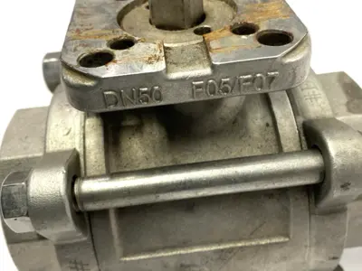 Industrial Stainless Steel Ball Valve 2" 1.4408 PN63 DN50 F05/F07 - Used