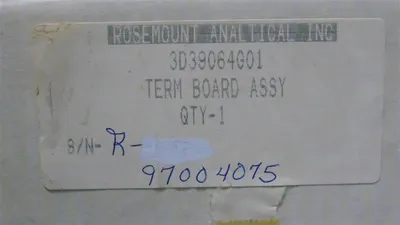 Rosemount Analytical 3D39064G01 Terminal Board Assembly Rev. 02 New NIB