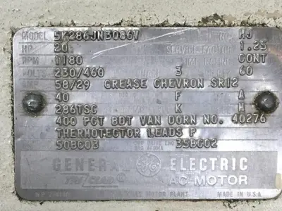 USED GENERAL ELECTRIC 5K286JN3086V
