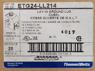 NEW THOMAS & BETTS ETG24-LL214