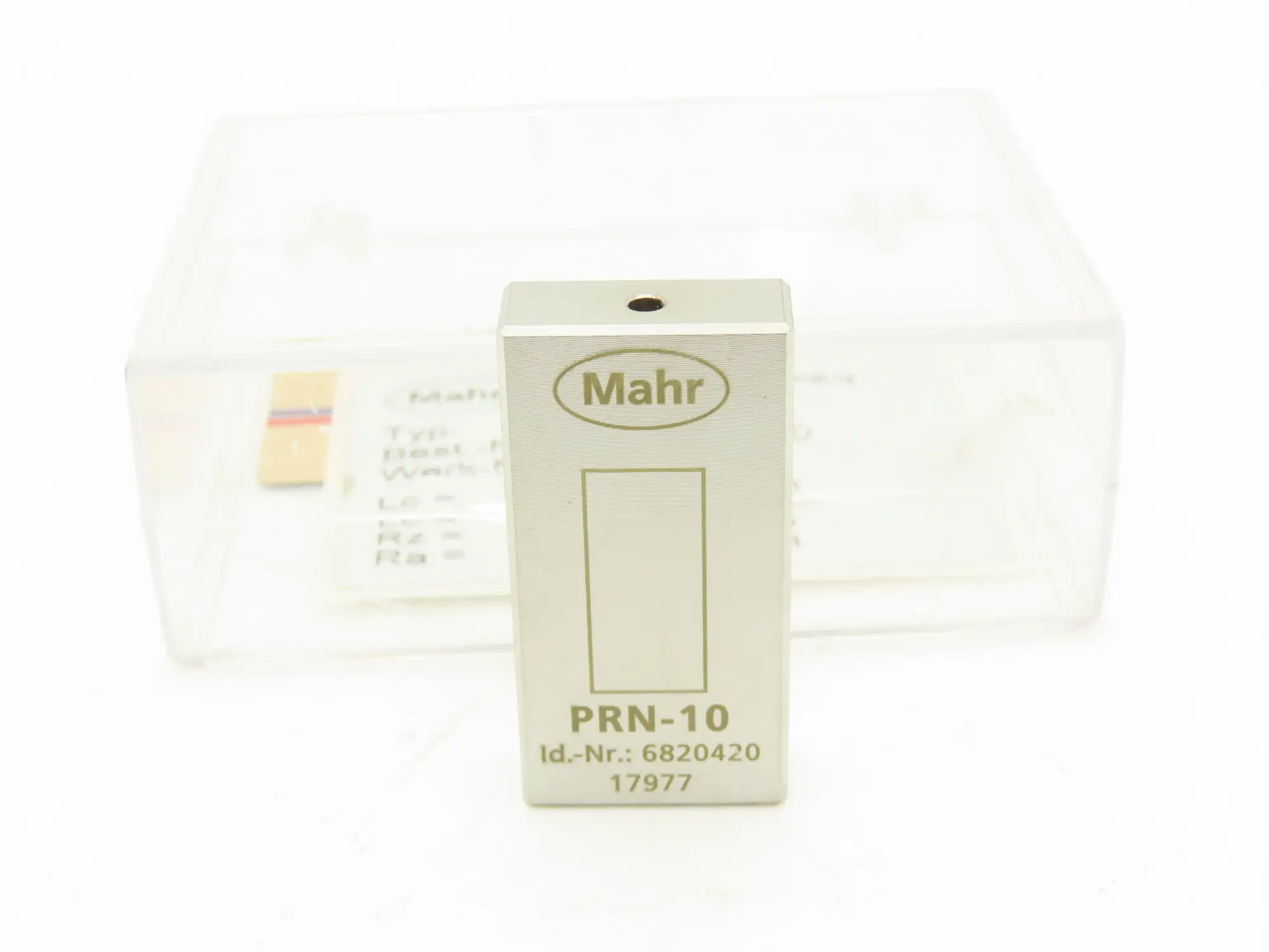 Mahr 6820420 PRN-10 Surface Roughness Standard Chrome Plated Gage Block