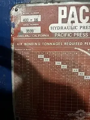 USED PACIFIC K400-16