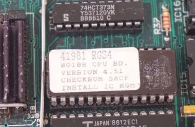 USED QUAD TECH 80188 TURBO BOARD CPU 41981 RGS4