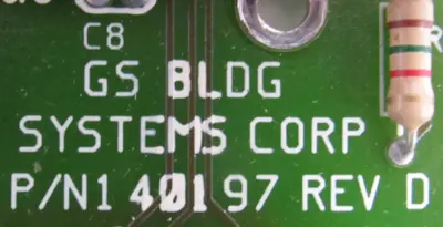 USED GS BLDG SYSTEM CORP 140197 SIGNAL CONTROL BOARD