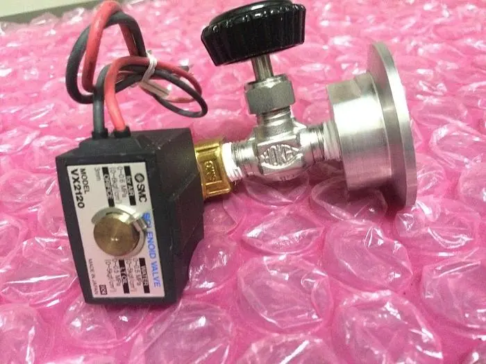 SMC VX2120 SOLENOID VALVE WITH HOKE VALVE
