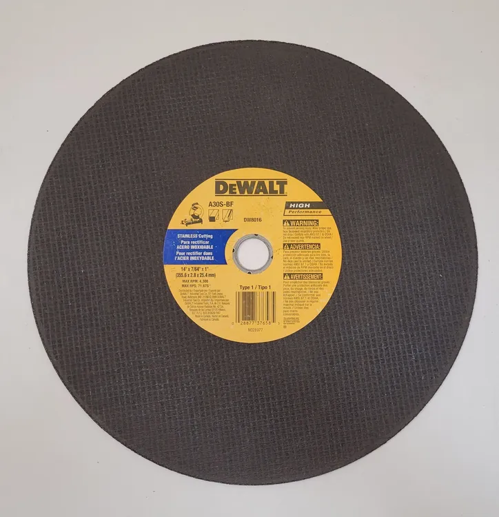 Used DEWALT A30S-BF Cutting Wheels Kentucky US | Machinery Central #323419