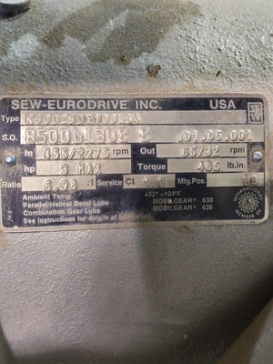 USED K-TRON EURODRIVE Does Not Apply