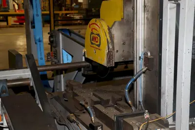 4" AME AUTOMATIC TUBE / BILLET COLD SAW CUTTING SYSTEM: STOCK #18072