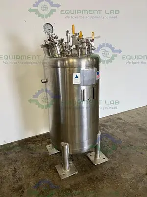 USED PRECISION STAINLESS 284 LITER 316 STAINLESS STEEL  PRESSURE VESSEL 15 PSI @ 248F
