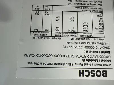 New | in-Stock BOSCH SM0601AVXXRTATACHTX Pumps Ohio US | HGR 24 #1146849