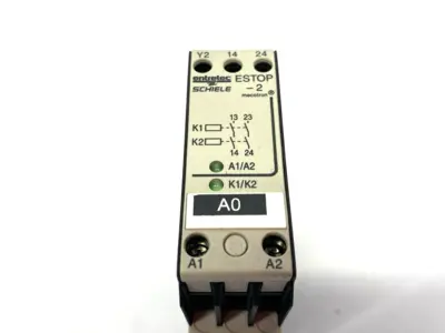 USED SCHIELE ENTRELEC MECOTRON® SAFETY RELAY ESTOP-2