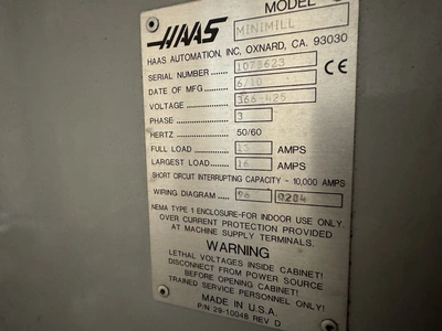 2010 HAAS MINI MILL CNC Machines | Bowland Trading Ltd (14)