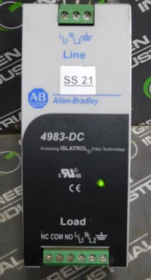 AB 4983-DC120-05 Power Supply 120VAC 47-63Hz, 5A Ser. A TVSS: 3300Vpk L-N Used