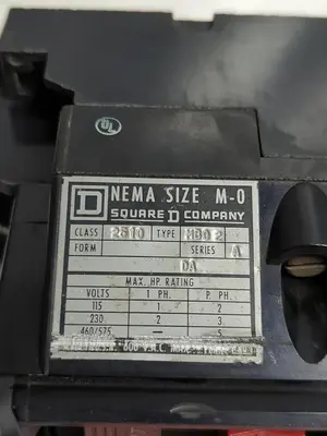 Used SQUARE D 2510-MB02 Starters | Surplus Asset Holdings #1204309