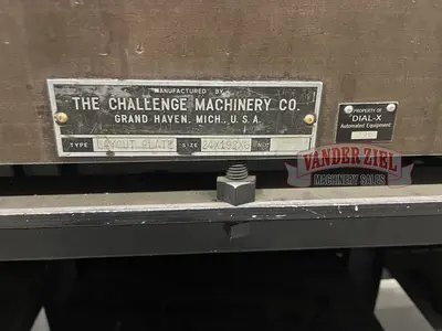 Used CHALLENGE CHALLENGE 24" X 96" X 6" H LAYOUT TABLE Granite Surface Plates Michigan US | Vander Ziel Machinery Sales #1262359