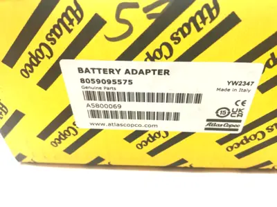NEW ATLAS COPCO SERVAID BATTERY ADAPTER FOR STA ANALYZER