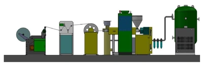 NEW 2020 ZUICK- POLYPROPYLENE PP NON-WOVEN MELT EXTRUSION LINE ZK50/30-PP 240 MELT BLOWN NON WOVEN EXTRUSION LINE