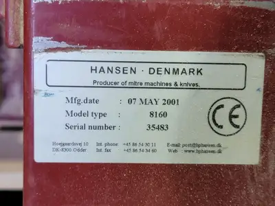 USED 2001 HANSEN 8160
