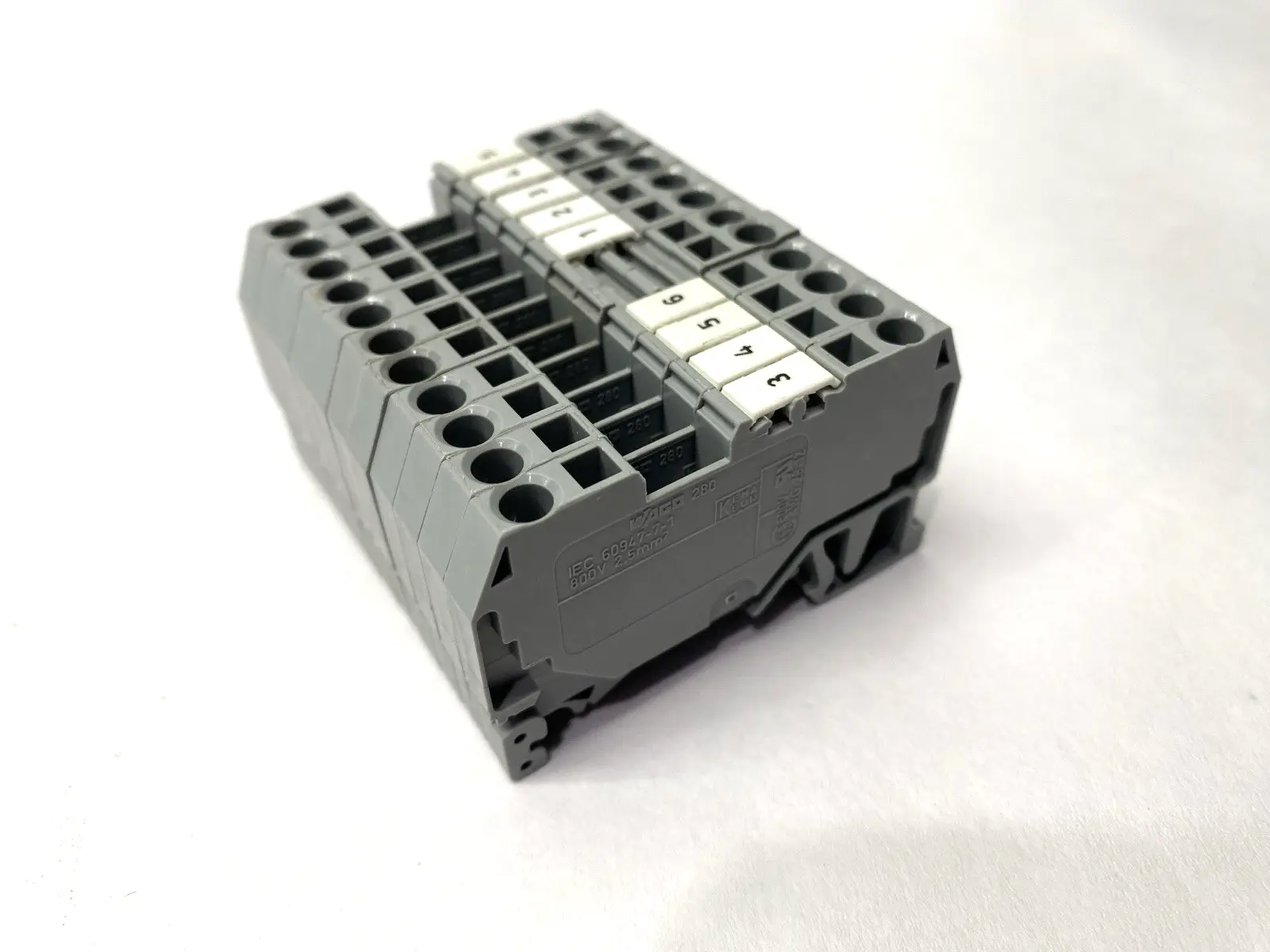 USED WAGO TERMINAL BLOCK 2-CONDUCTOR LOT OF 11