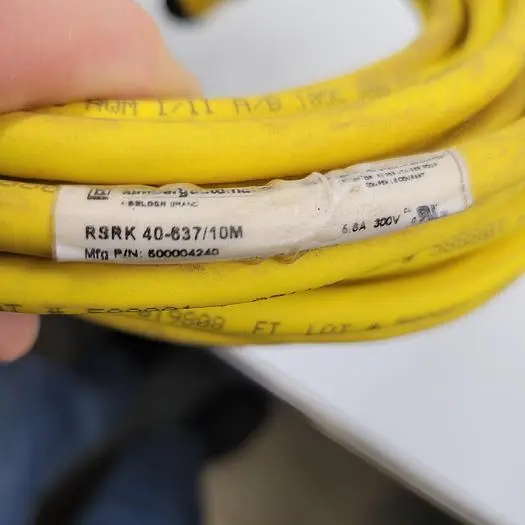 Used LUMBERG AUTOMATION LUMBERG MOLDED CORDSET RSRK 40-637 / 10 METERS LONG Cable & Wire | ND Industrial Surplus #1222085