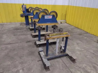 6,000 LB PANDJIRIS MODEL PIPER 3 TANK TURNING ROLLS, DRIVE & IDLERS, 110V : YOBRO 24750