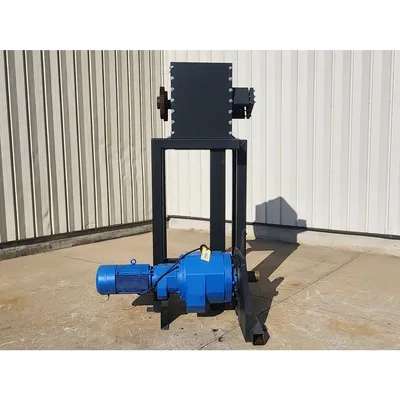 Used 15HP Twin Roll Slow Speed High Shear Shredder 10"dia. X 20"W [PARTS]