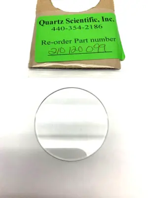 USED QUARTZ SCIENTIFIC INC QUARTZ DISC 32MM DIAMETER