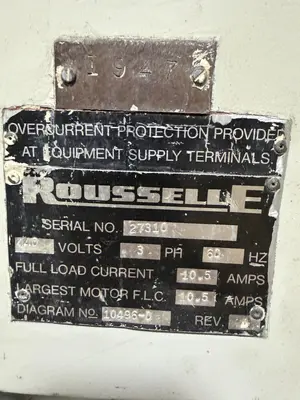 Used ROUSSELLE 8B60 Straight Side Presses Ohio US | G-2000, Inc. #1325846