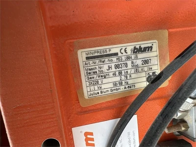 Used 2007 BLUM "MINIPRESSP" Heavy Duty & Sensitive Single Spindle Drills California US | MachineryMax #1371502