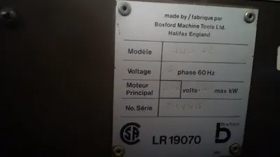 Used Boxford AUD 42 Mk.3 Precision Lathes Quebec CA | Machineco #1256258