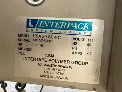 INTERPACK USA 20-SB-NC Case Sealer | Levy Recovery Group (6)