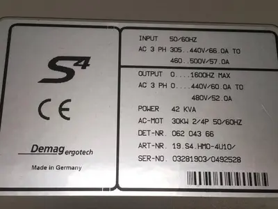 USED DEMAG 19.S4.HM0-4U10