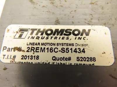 Thomson 34-614478-7395 Linear Actuator Drive Planetary Gearhead 12mm Shaft