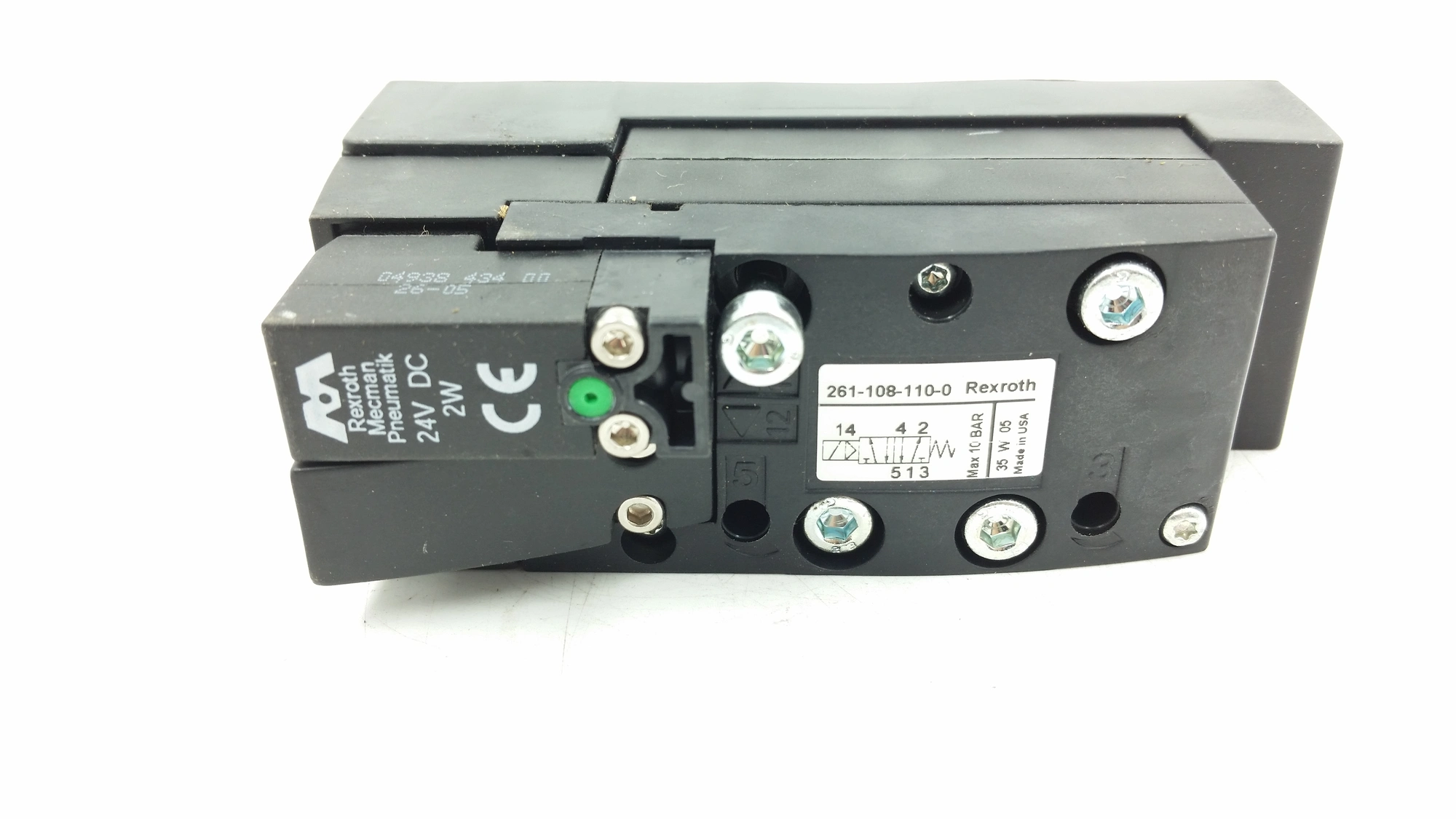 Rexroth Mecman Pneumatic Valve 261-108-110-0