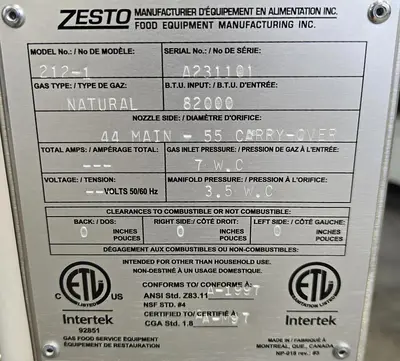 USED ZESTO 212-1