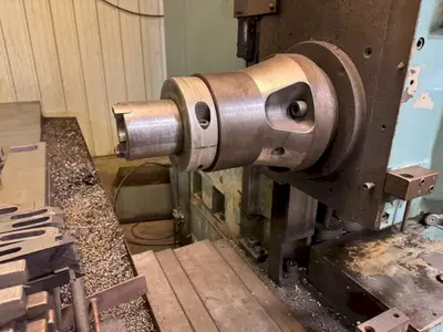 4" NOMURA MODEL #B-100WP TABLE TYPE HORIZONTAL BORING MILL 50 TAPER 96" TRAVEL: YOBRO #25193