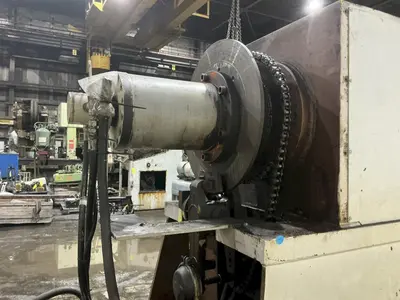 30,000 LBS X 36" PERFECTO COIL FEED LINE, COIL REEL UNCOILER & STRAIGHTENER: YOBRO #24871