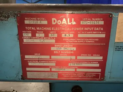 Used DOALL C916 A Horizontal Band Saws Ohio US | HGR 24 #1567112