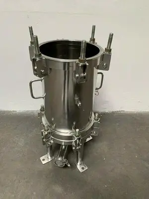USED STAINLESS FLUID PRODUCTS 12" STAINLESS STEEL STACKED FILTER HOUSING