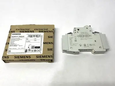 USED SIEMENS MINIATURE CIRCUIT BREAKER 1-POLE C-TRIP 240V 14KA 5A