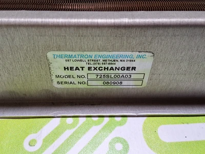 THERMATRON ENGINEERING MODEL 725 HEAT EXCHANGER 725SL00A03