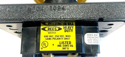 USED REES 01461-104 1094YELLOW MUSHROOM PLUNGER 600VAC 250 VDC 01461104 1094