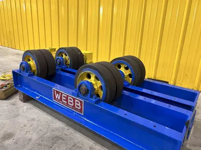 6,000 LBS WEBB MODEL #T6-PWR-IDL TANK TURNING ROLLS, POWER ROLL & IDLER: STOCK #21645