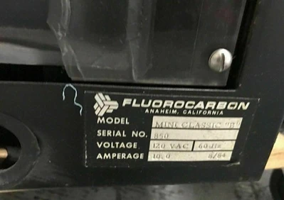 FLUOROCARBON Wafer Spin Machine Model MINI CLASSIC B Rinser Dryer