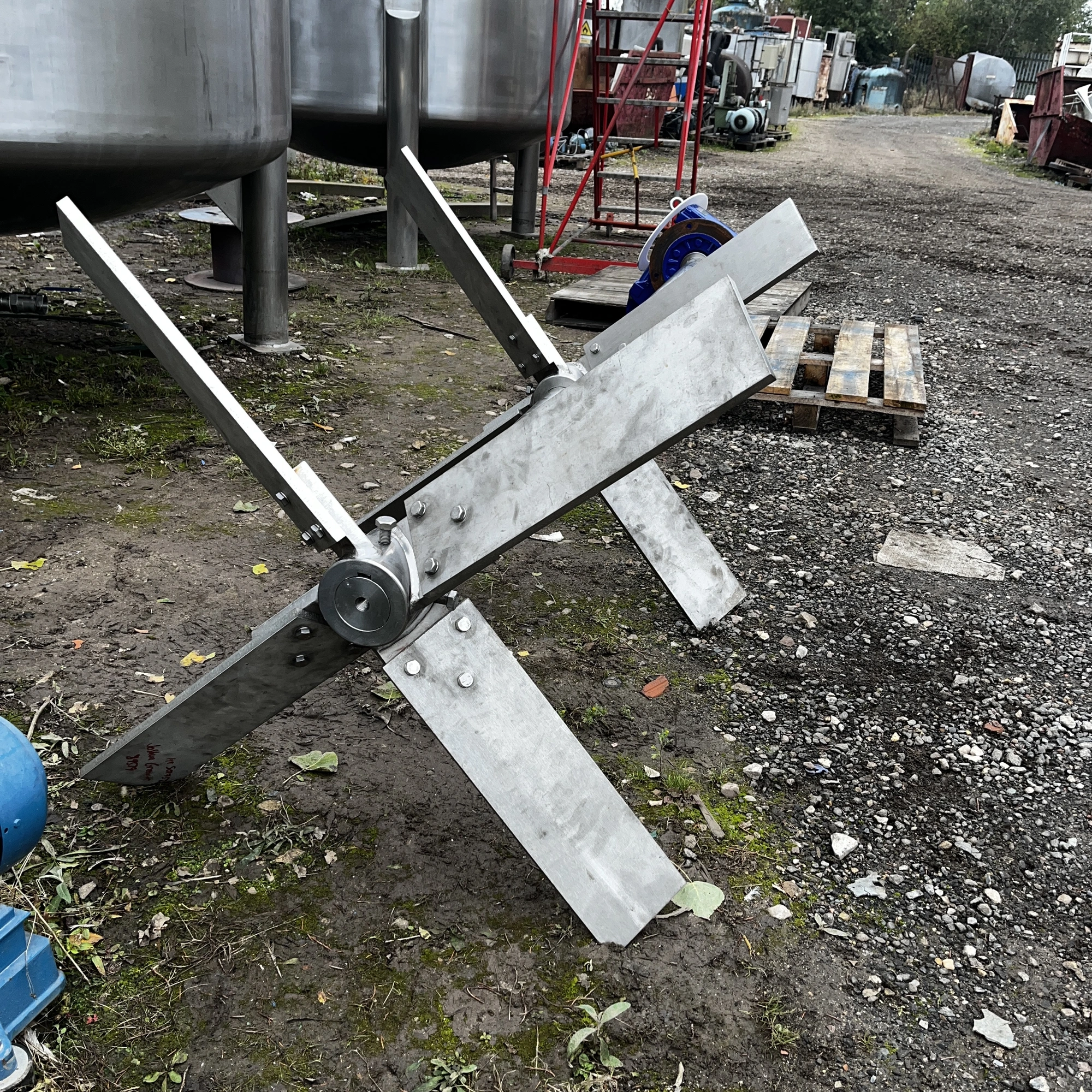 15 kw 82 Rpm Flange Mounted Greaves S/S Mixer