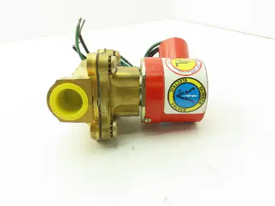 Lancer 4LE2HB4052 2-Way Skinner Steam Solenoid Valve 1/2"NPT N.C. 0-50psi 120v